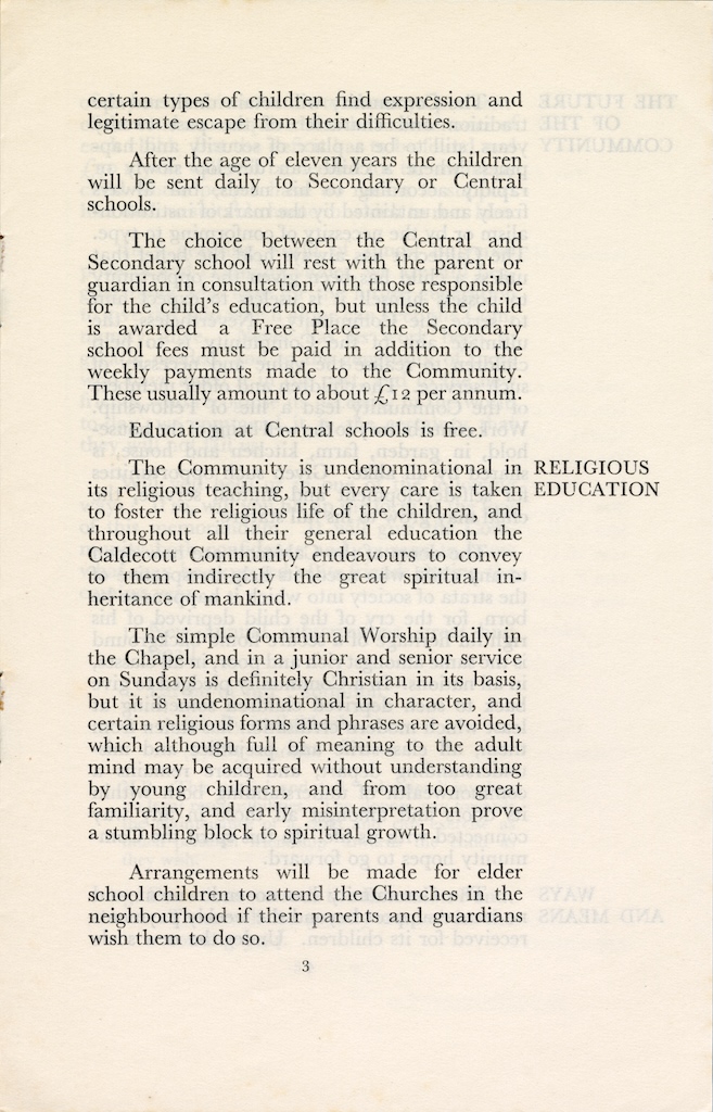 caldecott community a forecast 1932 3