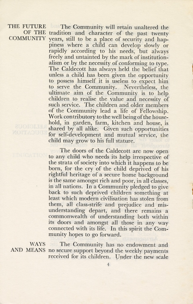 caldecott community a forecast 1932 4