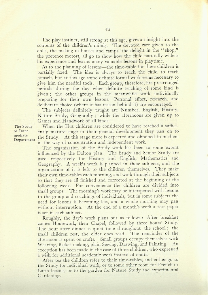 Caldecott Community 10th Annual Report, 1920-1923, page 12