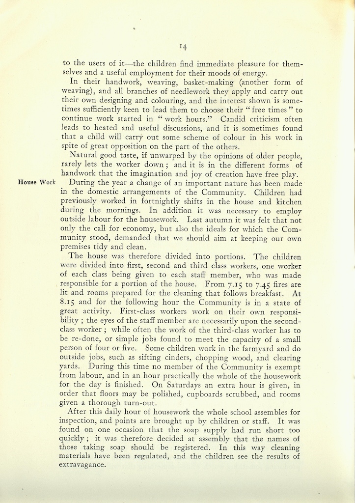 Caldecott Community 10th Annual Report, 1920-1923, page 14