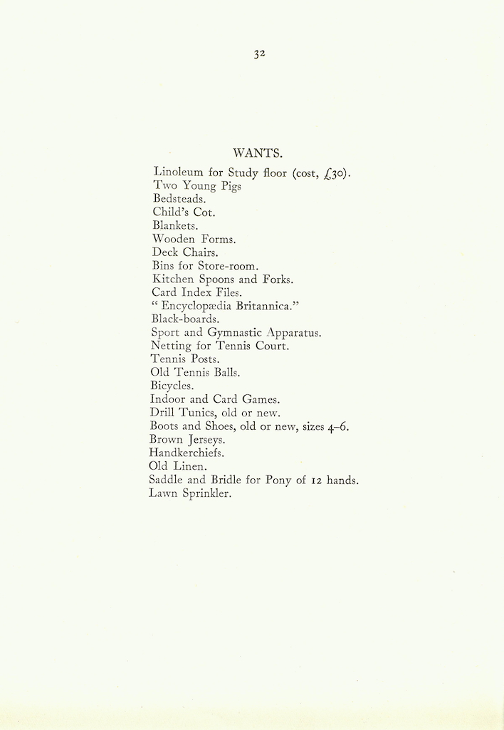 Caldecott Community 11th Annual Report, 1923-1924, page 32