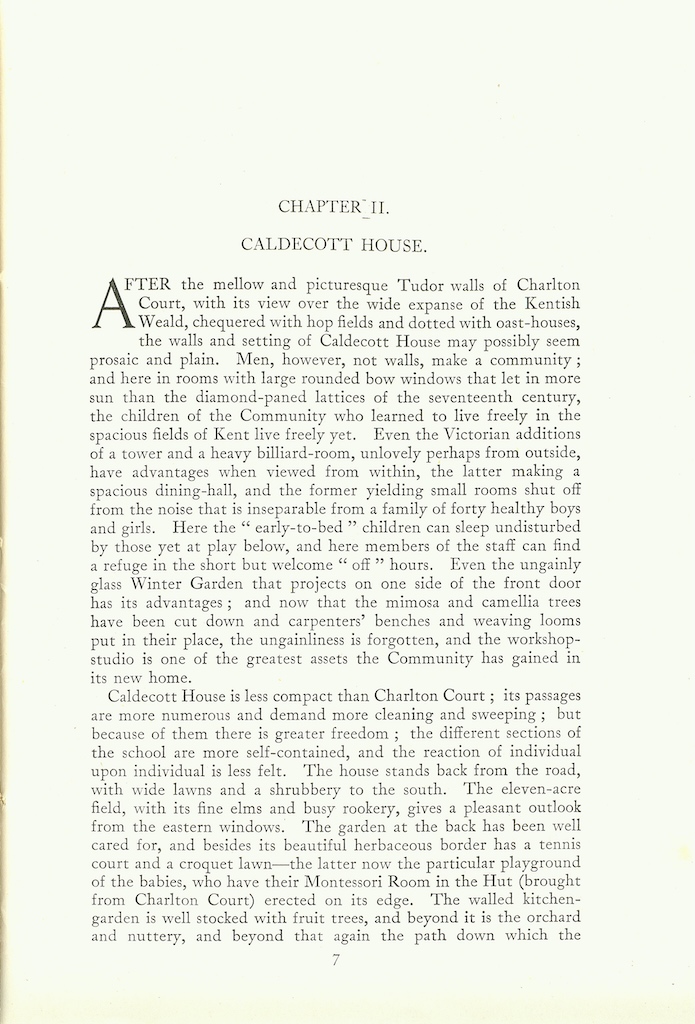 Caldecott Community 11th Annual Report, 1923-1924, page 7