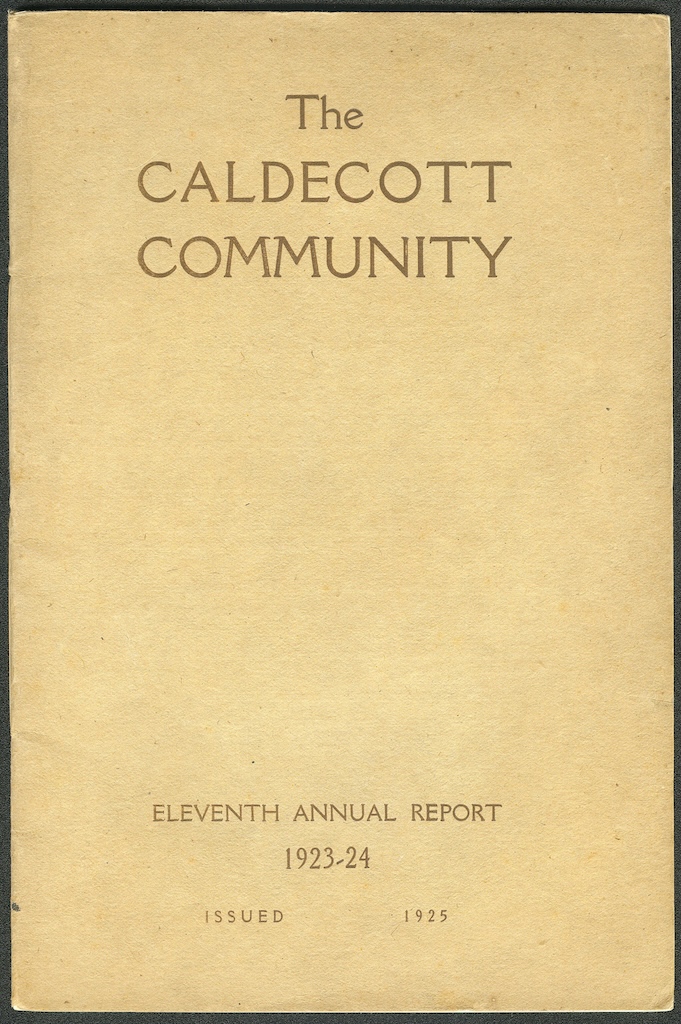 caldecott 11th annual report 1923 1924 cover
