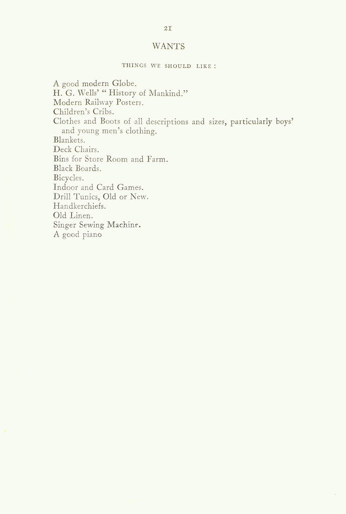 Caldecott Community 13th Annual Report, 1925-1926, page 21
