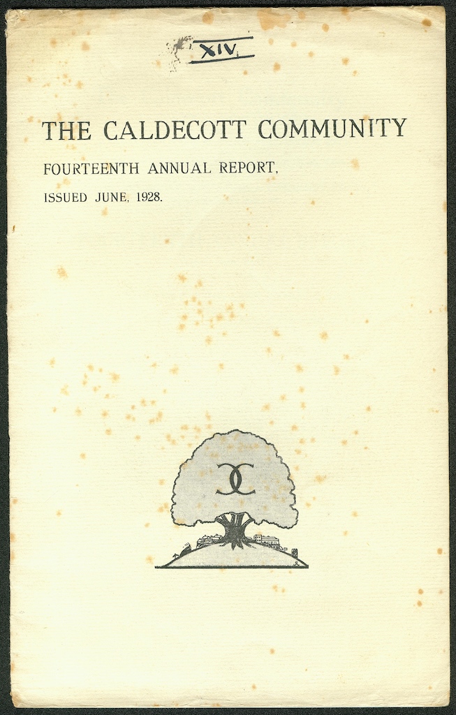 caldecott 14th annual report 1926 1927 cover