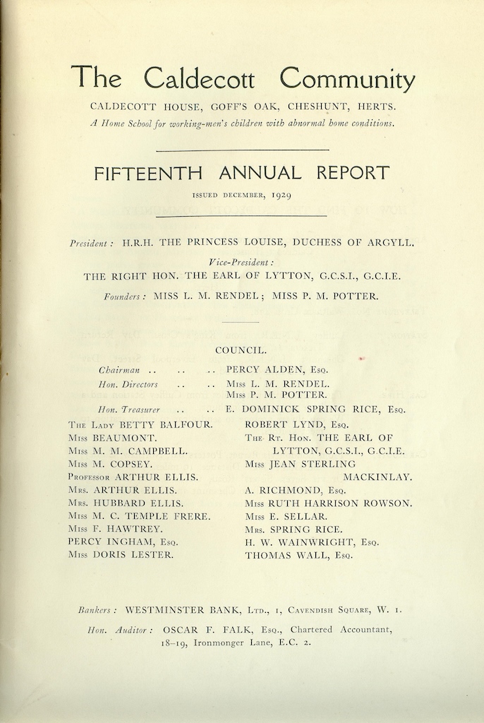 15th Annual Report, 1927-1929, page 1