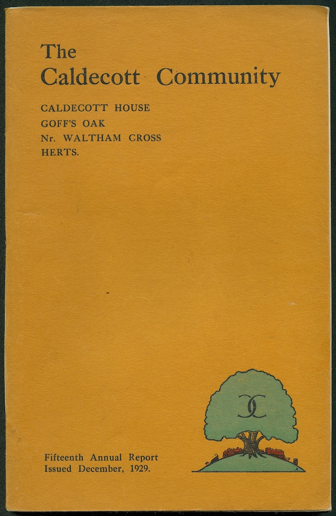 caldecott 15th annual report 1927 1929 cover