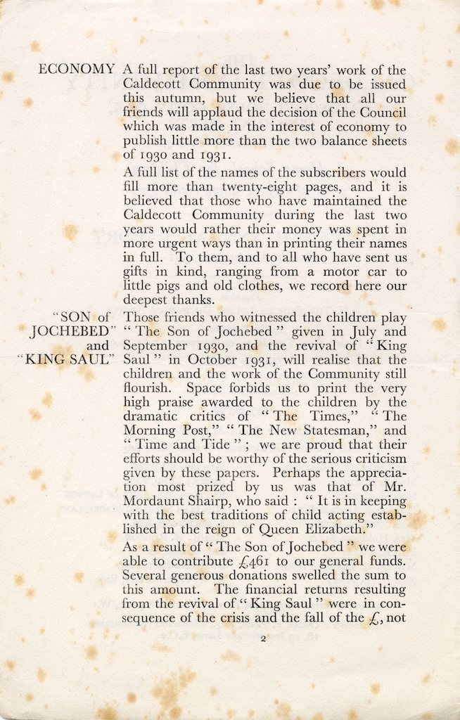 caldecott 16th annual report 1930 1931 2