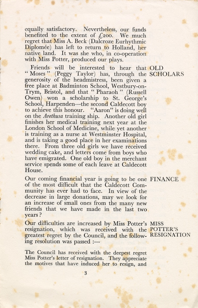 caldecott 16th annual report 1930 1931 3