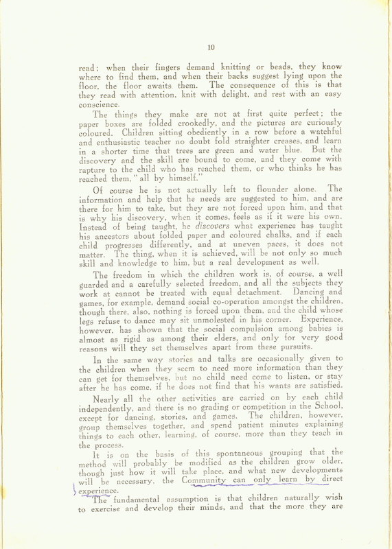 The Caldecott Community 3rd annual report 1913-1914 p10