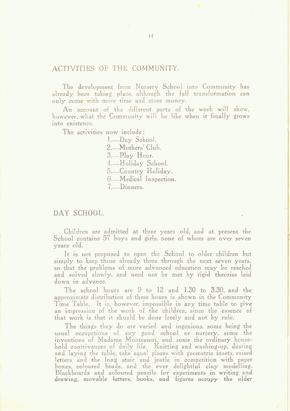 The Caldecott Community 3rd annual report 1913-1914 p14