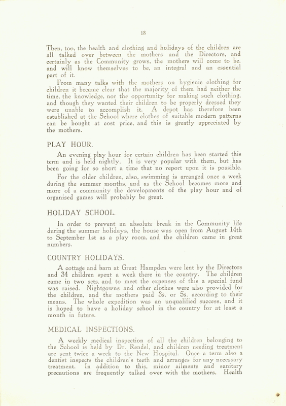 The Caldecott Community 3rd annual report 1913-1914 p18