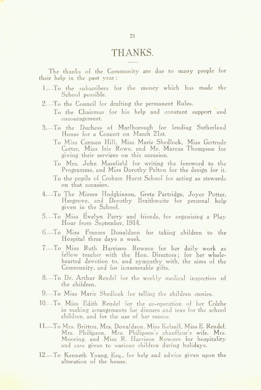 The Caldecott Community 3rd annual report 1913-1914 p21
