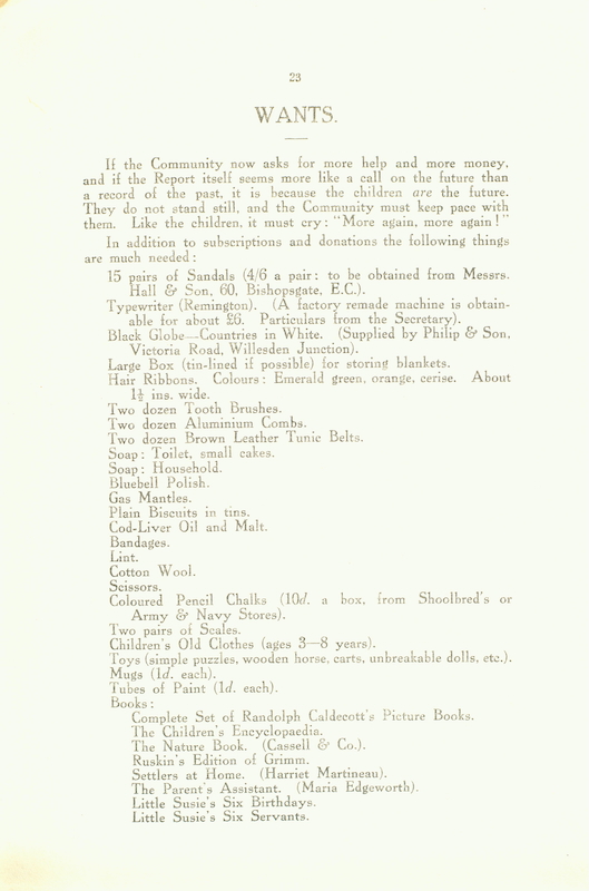 The Caldecott Community 3rd annual report 1913-1914 p23