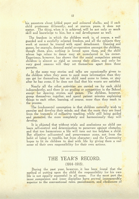 caldecott community 4th annual report 1914 1915 12