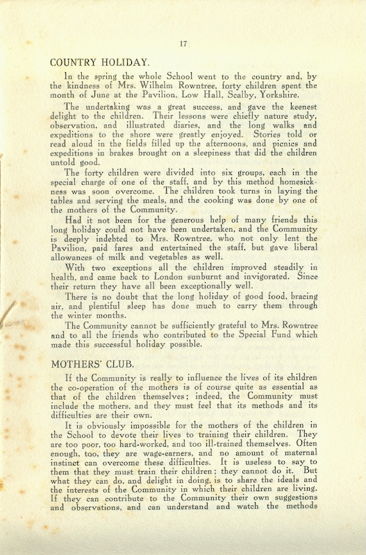 caldecott community 4th annual report 1914 1915 17