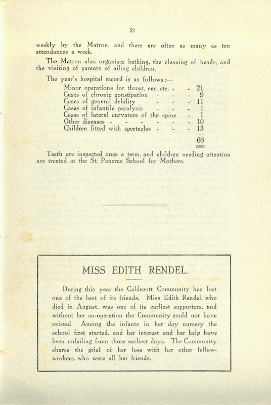 caldecott community 4th annual report 1914 1915 21