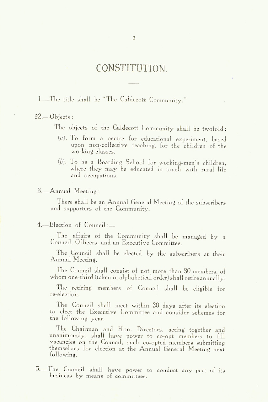 caldecott community 5th annual report 1915 1916 p03