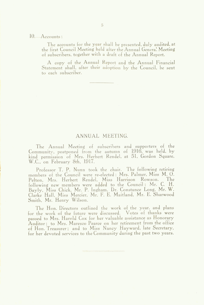 Caldecott Community 5th Annual Report 1915-1916, p05