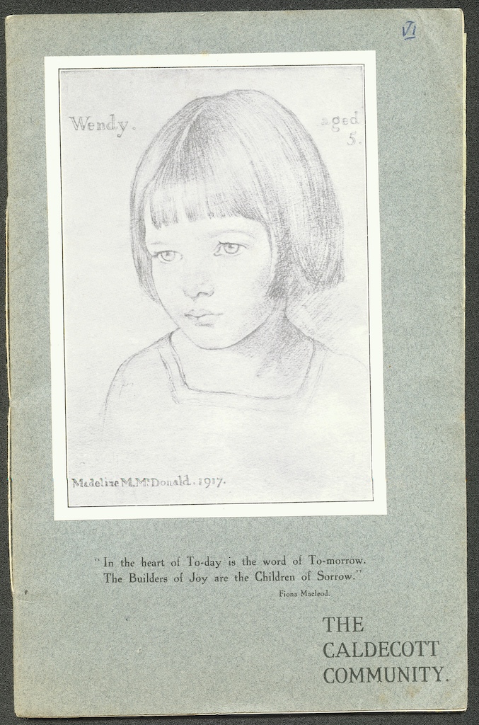 caldecott community 6th annual report 1916 1917 cover