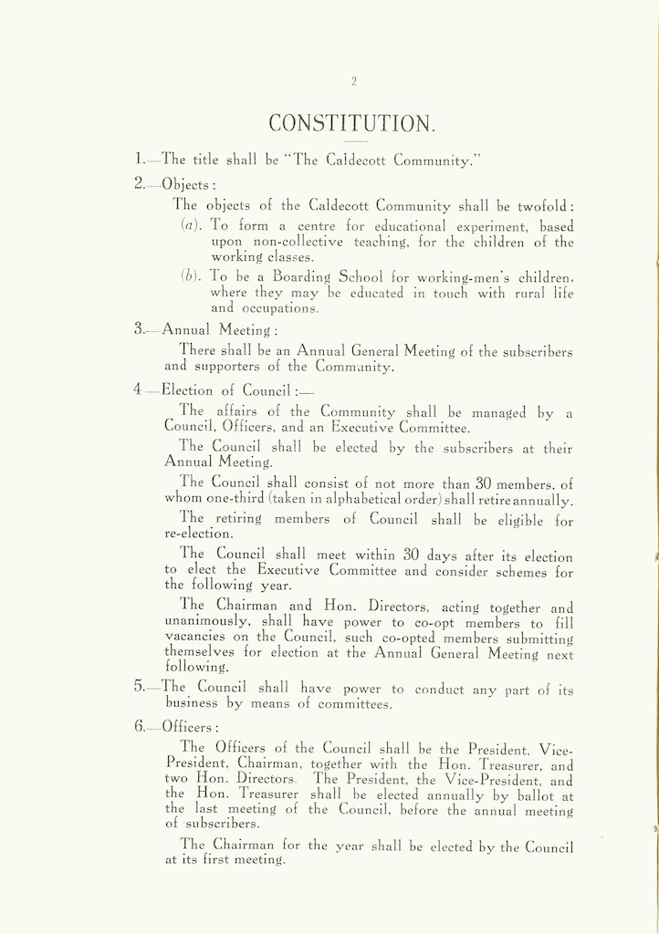 caldecott community 6th annual report 1916 1917 p02