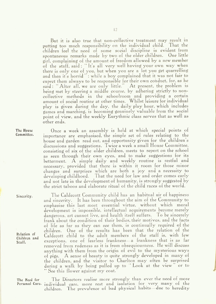 caldecott community 6th annual report 1916 1917 p12