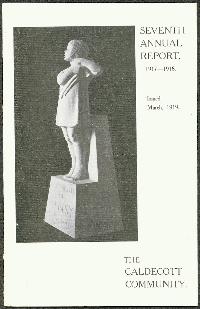 caldecott 7th annual report 1917 1918 cover