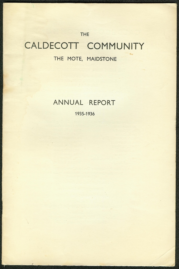 caldecott annual report 1935 1936 cover
