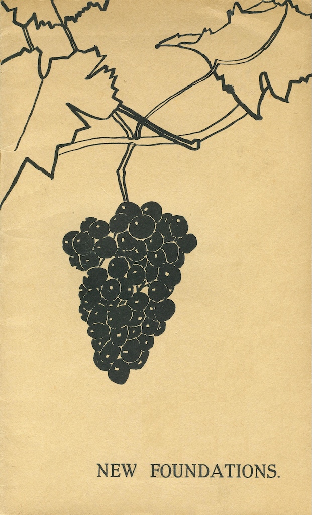 New Foundations, 1921, front cover