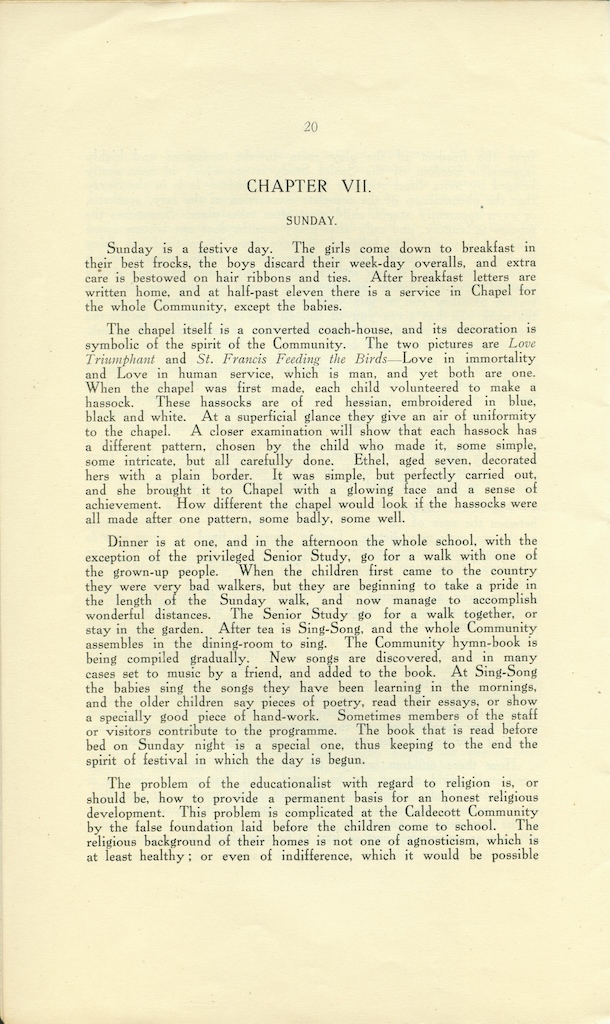 New Foundations, 1921, page 20