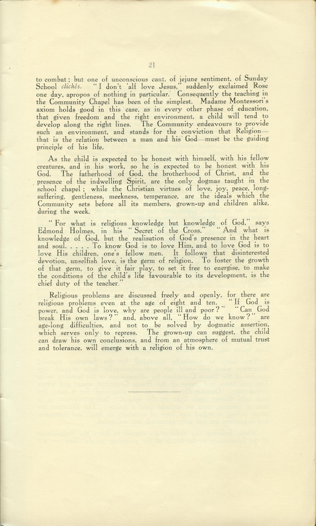 New Foundations, 1921, page 21