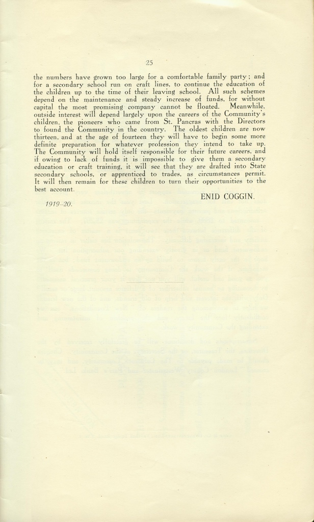 New Foundations, 1921, page 25