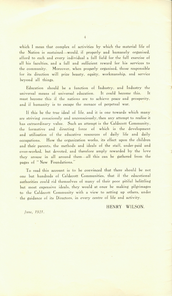 New Foundations, 1921, page 4