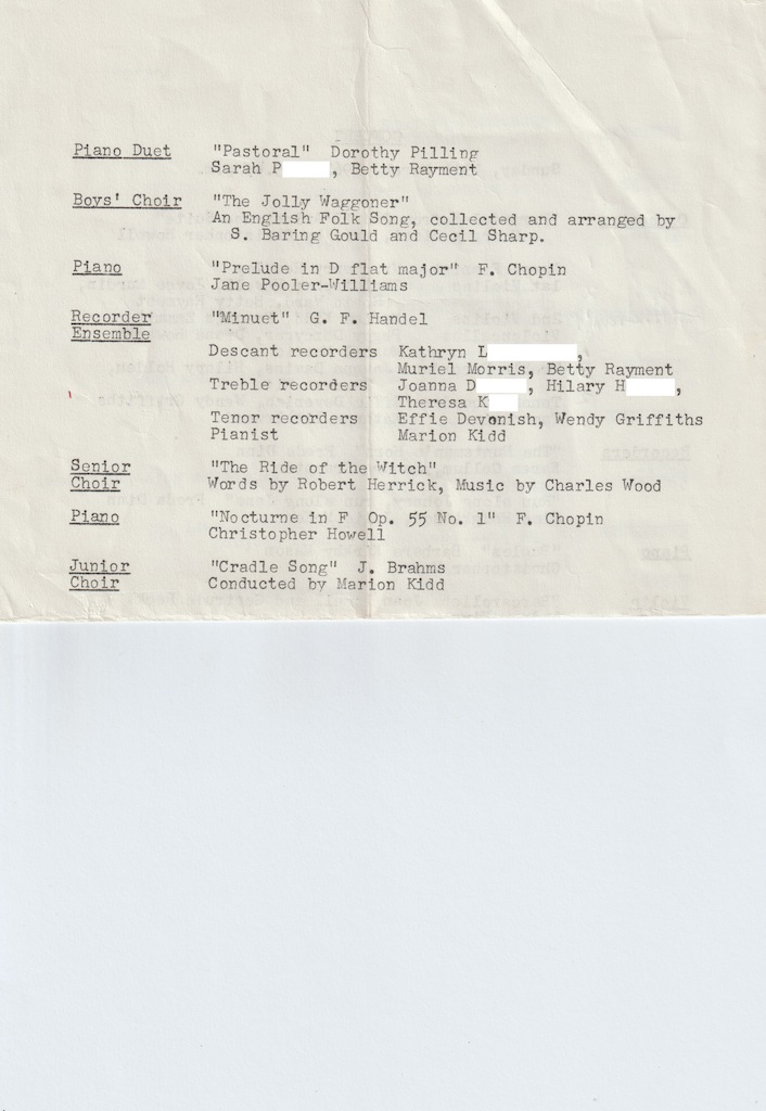 1967.03.19 musical evening programme page 2