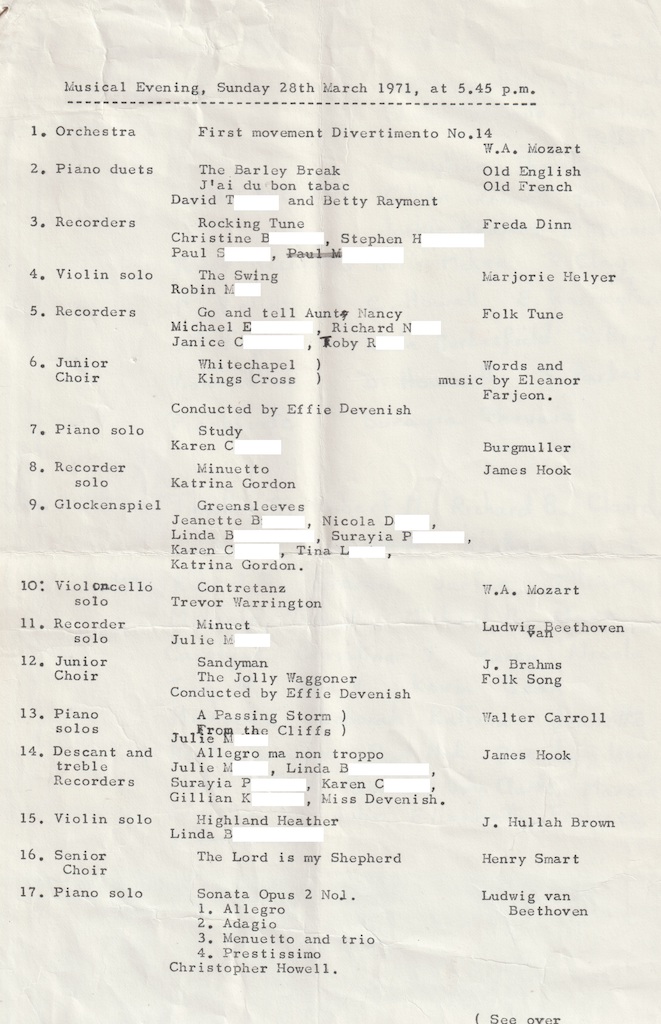 1971.03.28 musical evening programme page 1