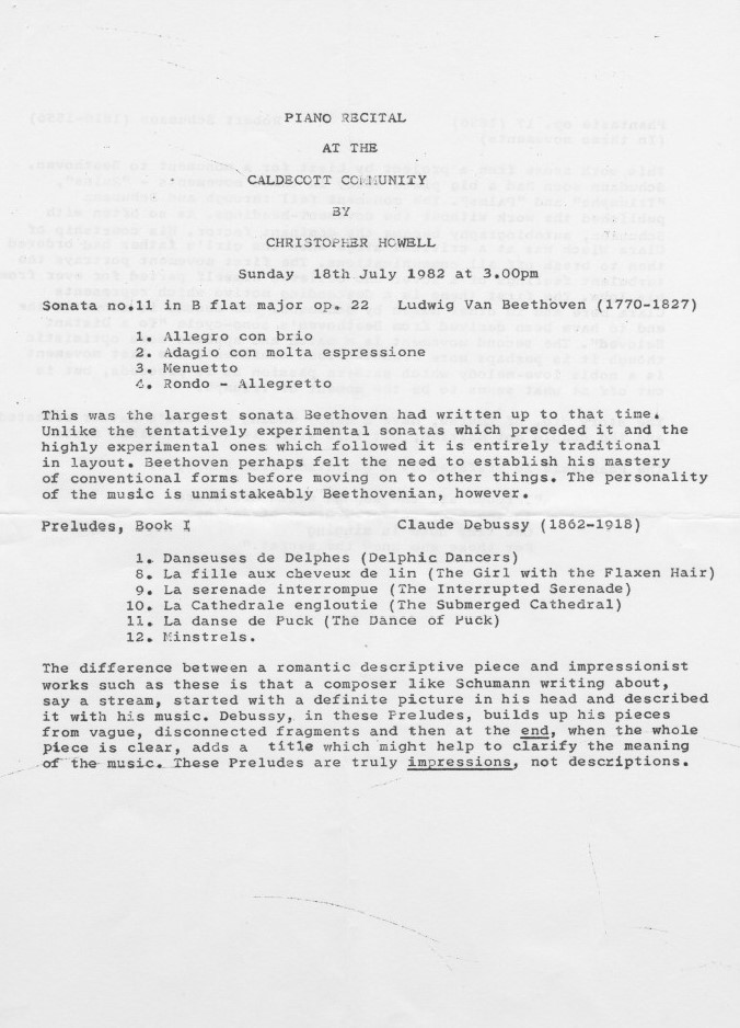 Piano recital programme 18.07.82a page 2